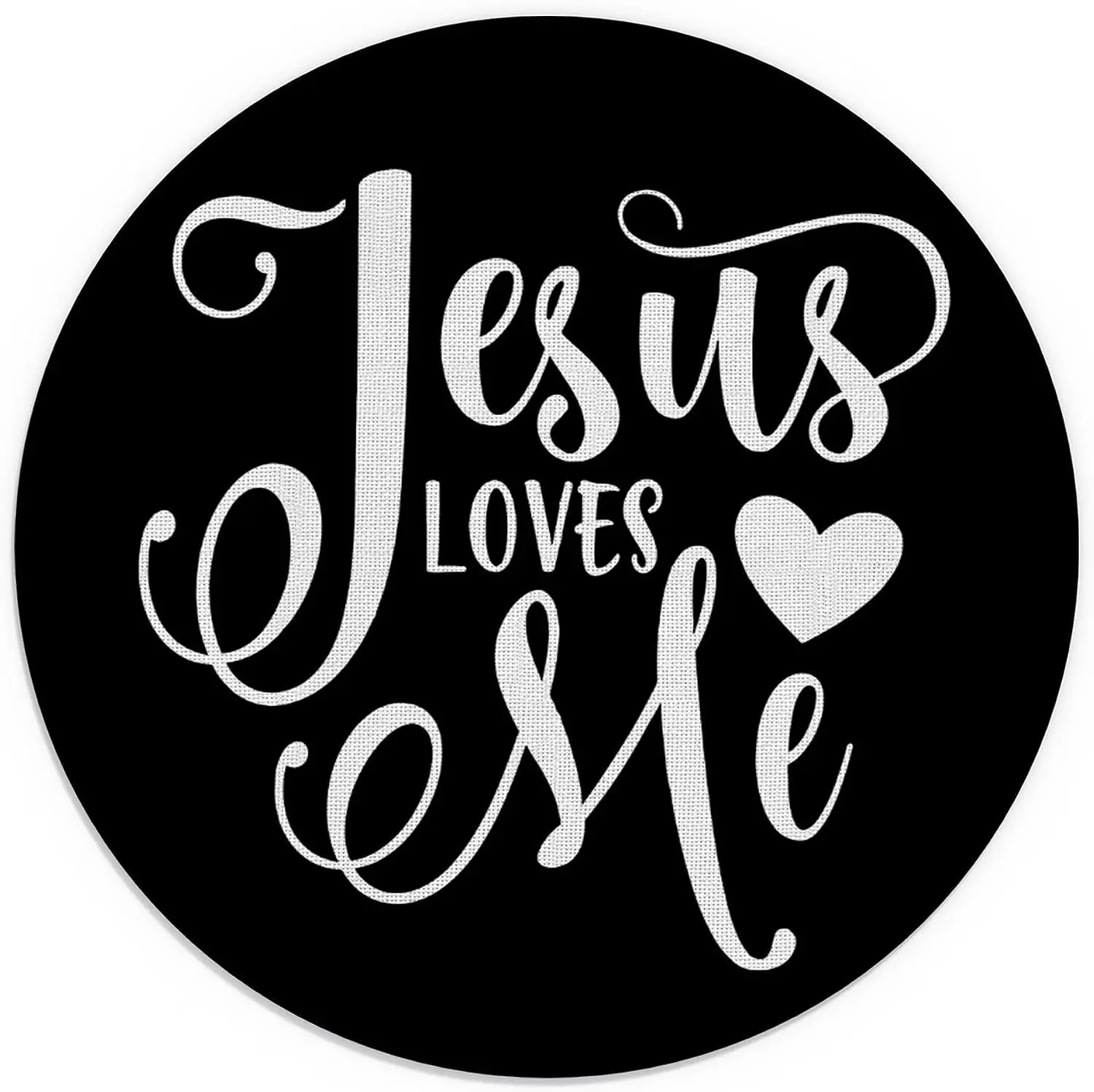 Jesus Loves Me Christian Mouse Pad Non-Slip Rubber Mouse Pad Waterproof Mouse Mat for Office Laptop Computer 7.9