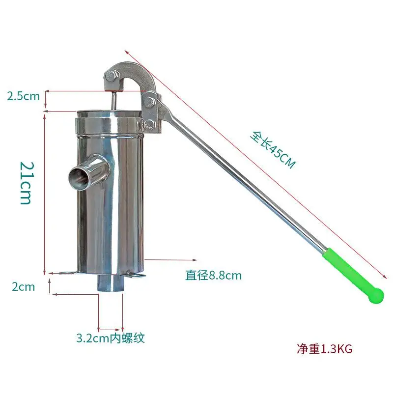 Manual Pumping Unit Hand Press Water Well Pump Head  Household Old-fashioned Water Absorber Pump Stainless Steel Pressure Well