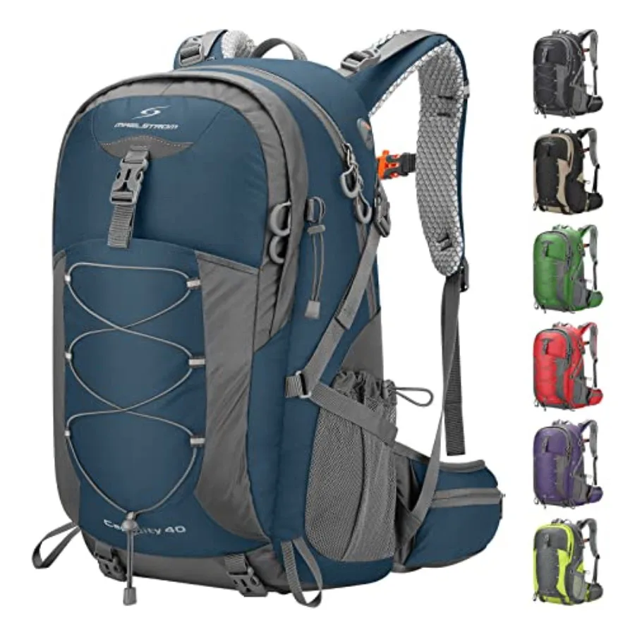 

Hiking BackpackCamping Backpack Waterproof Hiking Daypack with Rain Cover Lightweight Travel Backpack Blue