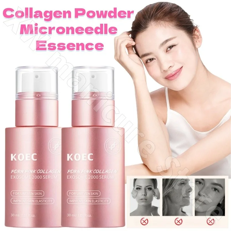 

KOEC Collagen Powder Polypeptide Microneedle Essence Facial Moisturizing Hydrating Essence Firming and Flexible 30ml