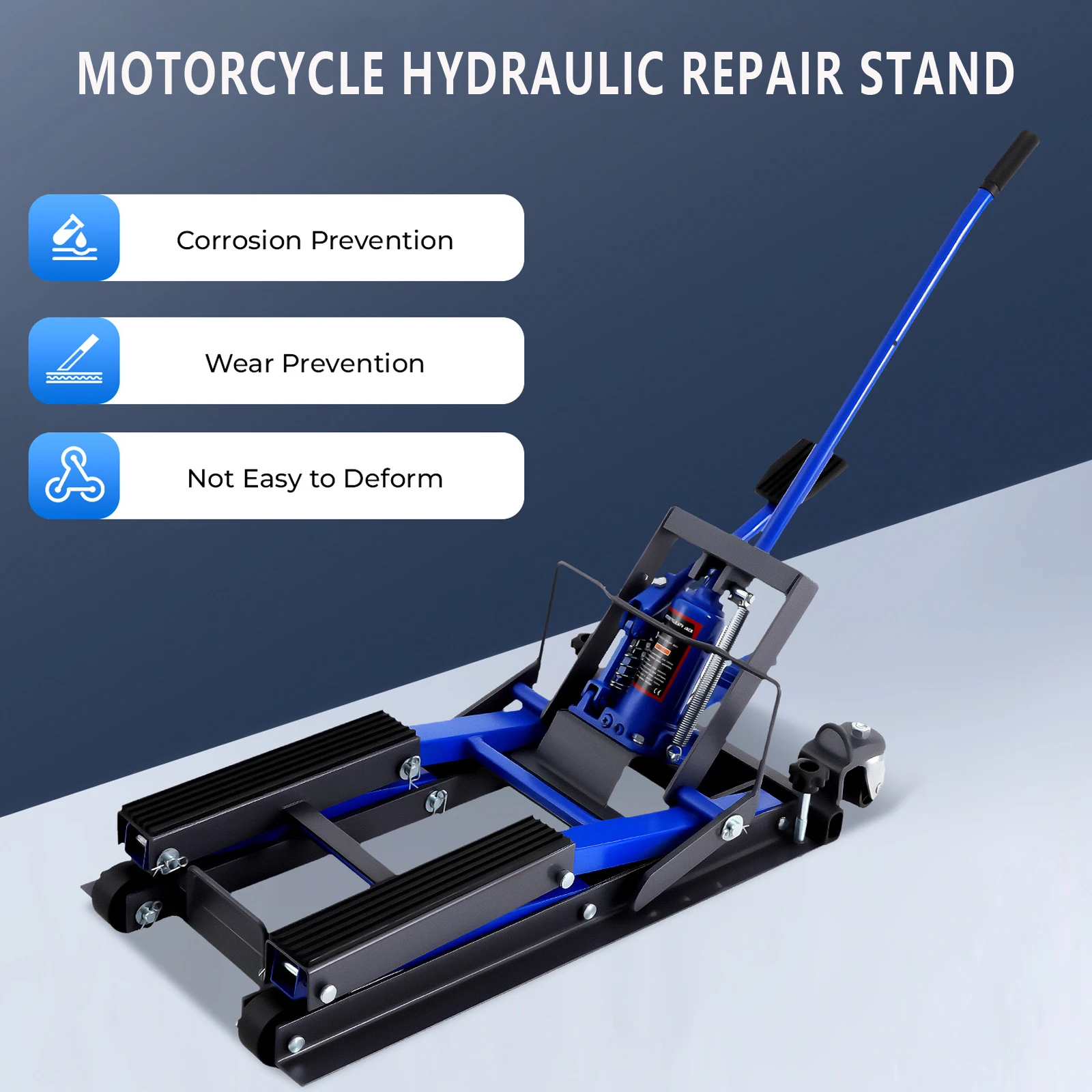 حامل إصلاح هيدروليكي للدراجات النارية 1500 رطل أداة مقص الرفع لورشة مرآب صيانة الدراجة