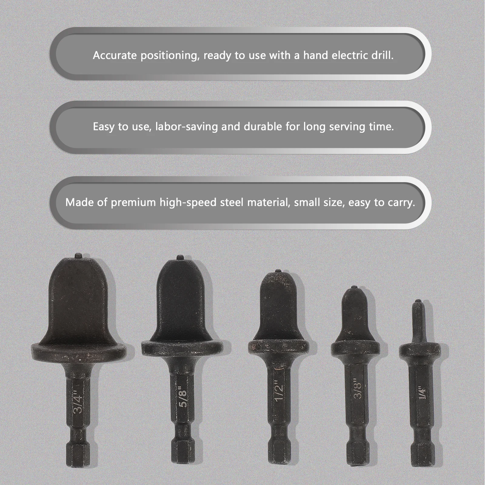 

5Pcs Copper Tube Expander Set High Speed Steel Hand Drill Tube Expanding Tools Accurate Positioning Repair Accessories Flaring