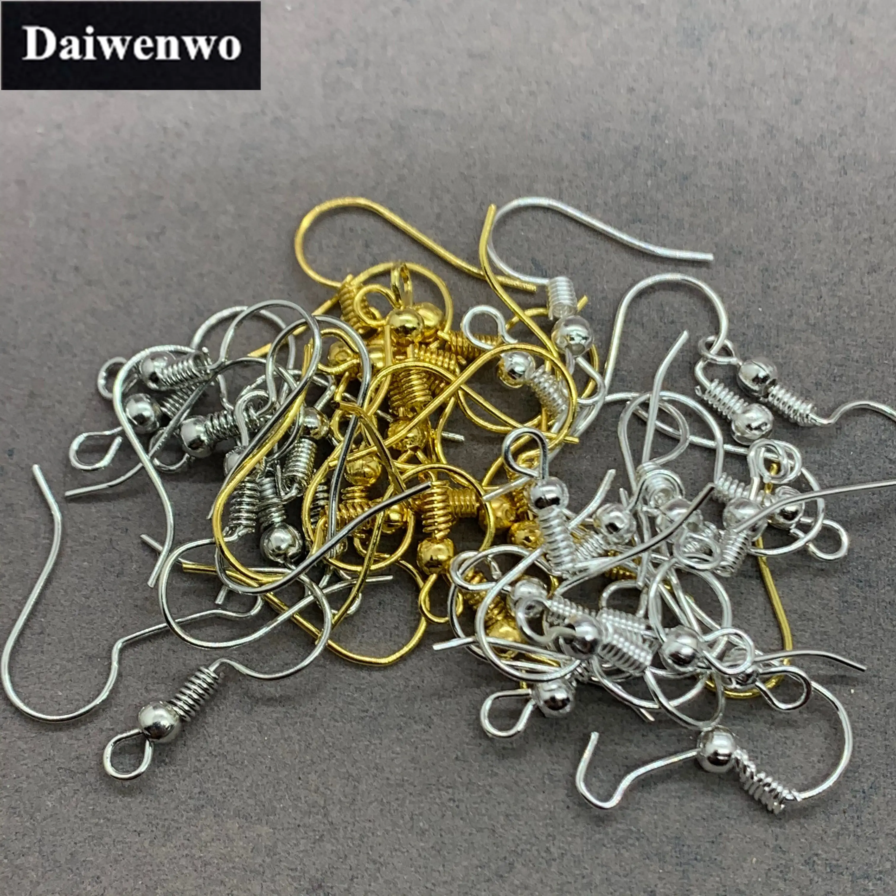 3 Colors 25 Pairs/bag Earwire 50pcs/pack Earring Fishhook for DIY Accessories