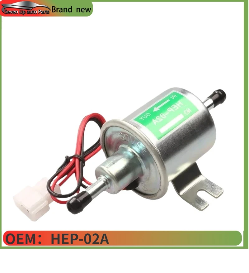 HEP-02A Brand new Silver fuel Pump 12V Universal Fuel Low Pressure Universal Diesel Petrol Gasoline Electric Fuel Pump