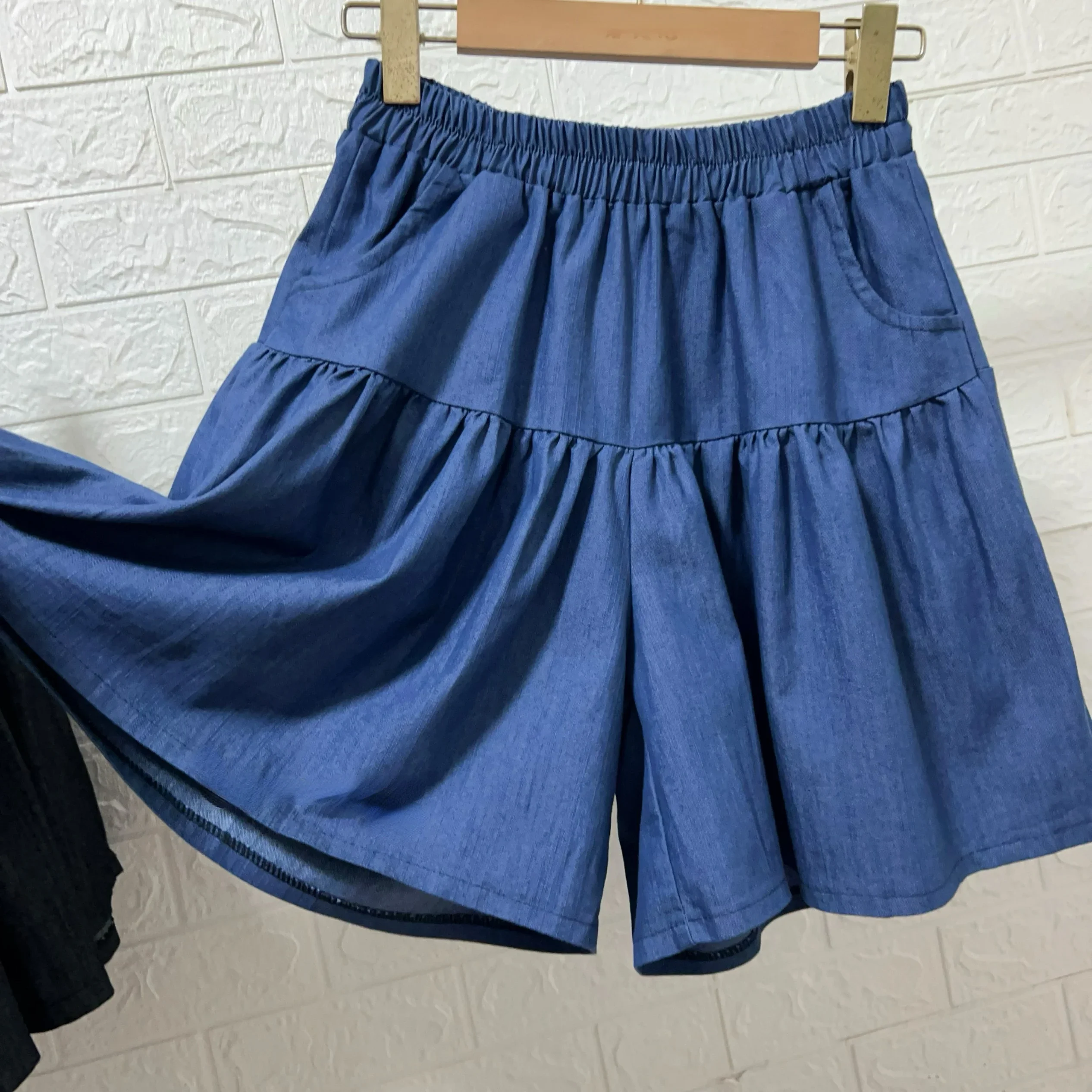 

strechy waist denim shorts women loose jean shorts