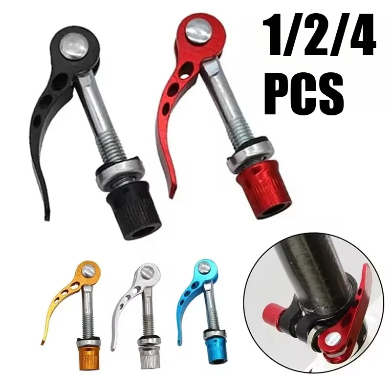 AliExpress NONE 1/2/4-Pack Bicycle Seatpost Screws, Quick-Release Clamp M6x65mm Bicycle Seatpost Clamp Lock Nuts and Pins