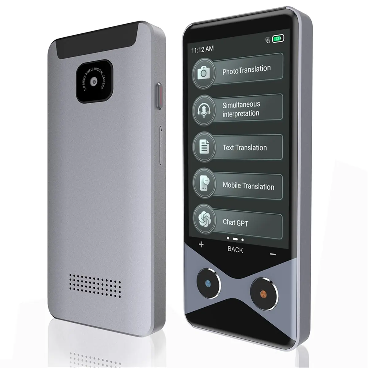 N05R V9000 3.7INCH 4G/WIFI/Hotspot Translator Processor RAM 1G+ROM16G Support 137 Languages 5-Megapixel HD Camera