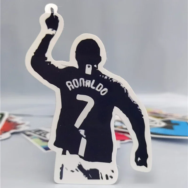 Real Fan Club Bar Room Decor Wall Stickers Cristiano Ronaldo Football Star Madrid Waterproof Wall Sticker 50Pcs No Repeat