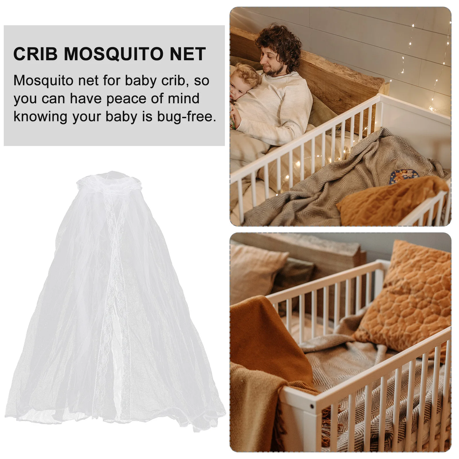 Filet de berceau pour bébé, filet en maille respirante pour berceau, dôme, tente, auvent, filet de lit Portable pour enfants, Protection contre les insectes, sécurité du sommeil pour nouveau-né