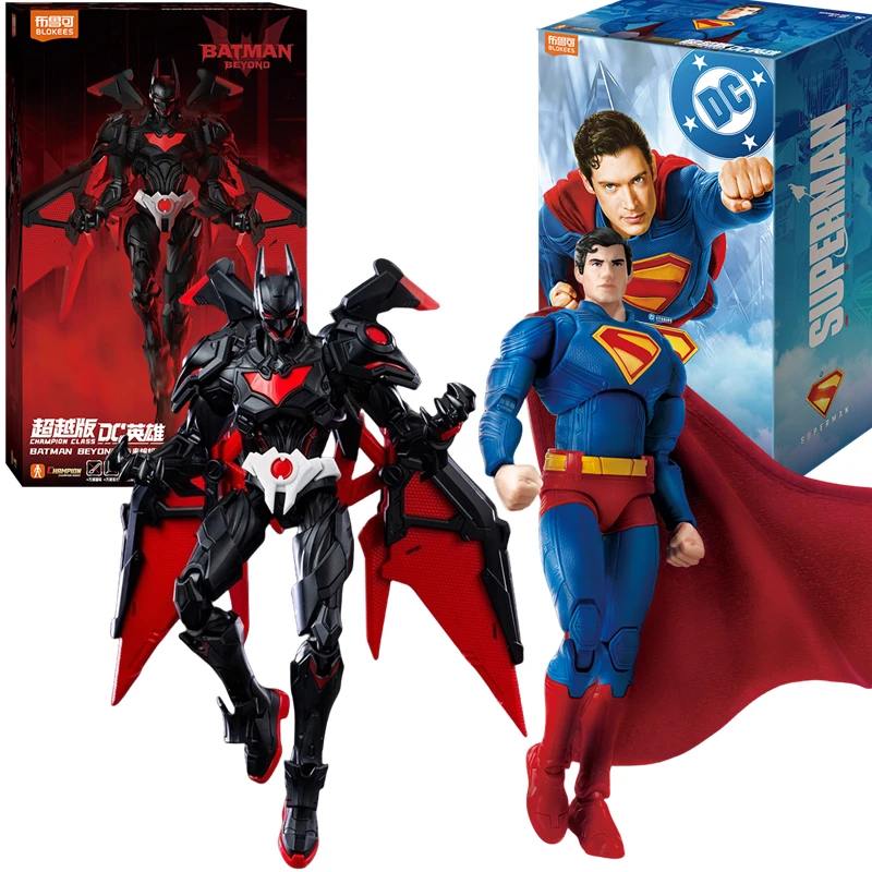 BLOKEES Original Batman Beyond Superman CHAMPION CLASS Gunn DC Justice League Comics Action Figure Assembled Model Toys Gift