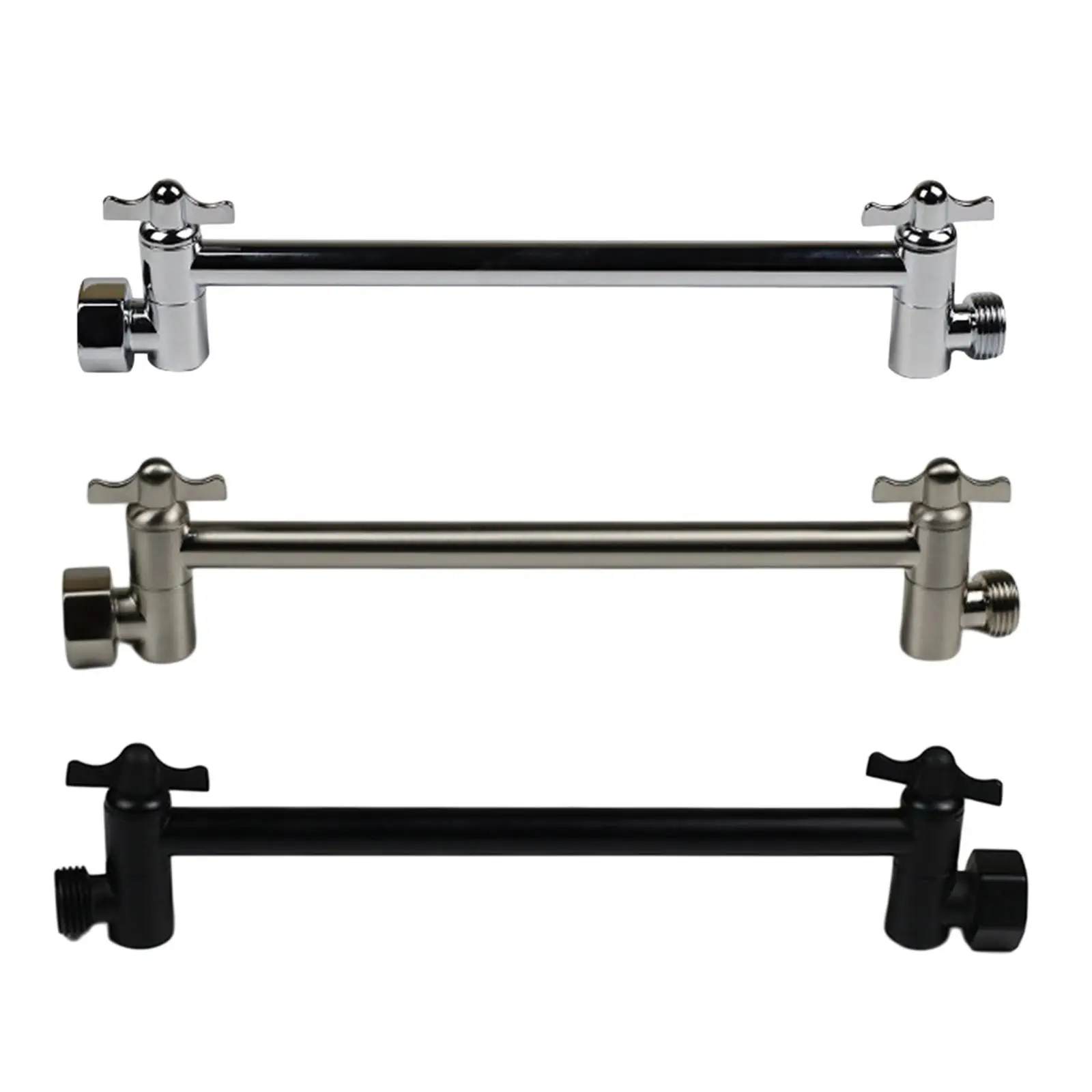 

11 Inch Brass Universal Shower Arm Elbow Hardware with Tooth Easy to Install Extension Rod