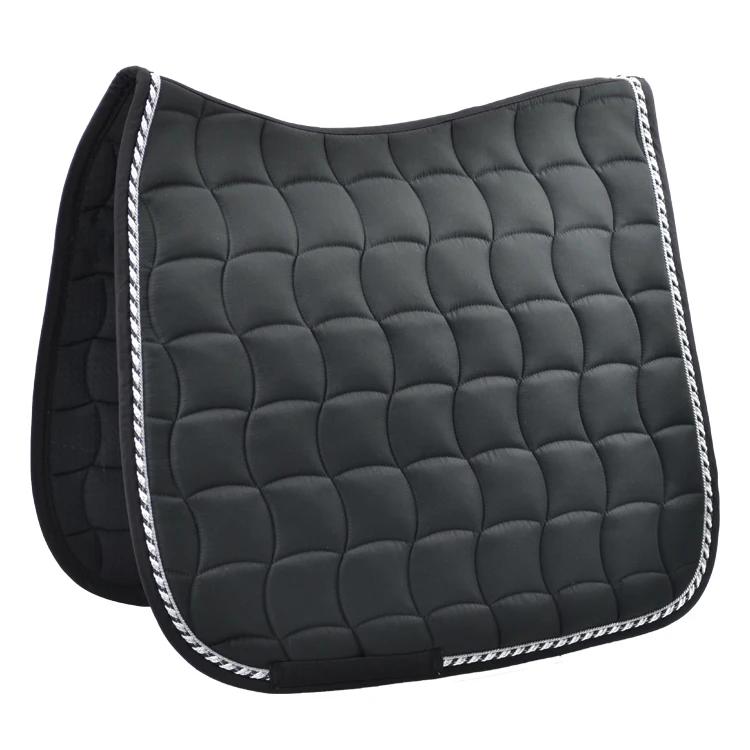 Newest Equine Saddle Pad Custom Logo Saddle Pads Tile Quilting Equestrian Horse English Dressage Saddle Pads