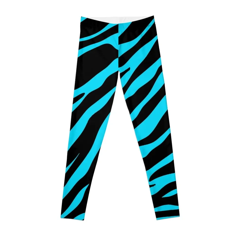 

Zebra Pattern (blue) Leggings Fitness clothing gym wear Womens Leggings