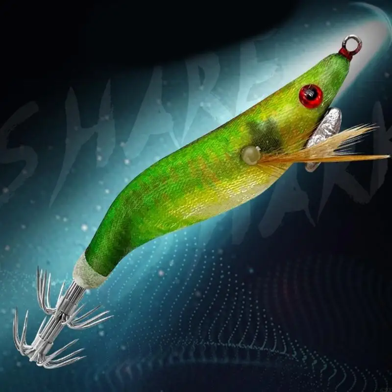 62kf 8pcs 7,8 GLOW SQUID JIG CHRIMP LAUTS BAITS SQUID JIG GLOW JIG HOW