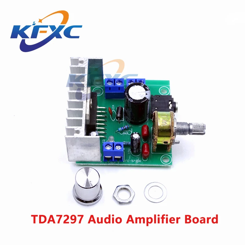 1pcs TDA7297 Audio Amplifier Board Module Dual-Channel Parts For DIY Kit Dual-Channel 15W+15W Digital Amplifier DC 9-15V