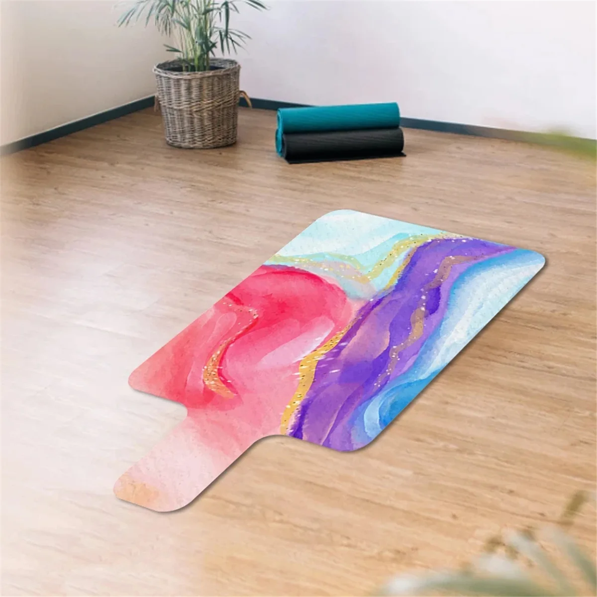 

AA44M Pilates Core Mattress Sweat-Absorbent and Non-Slip Home Fitness Yoga Mat for Balance Training and Pilates Workouts B