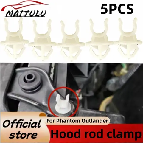 5x For Mitsubishi Lancer Mirage Outlander Sport ASX Triton L200 Bonnet Rod Hood Rod Clip Support Prop Hook Holder MR523317