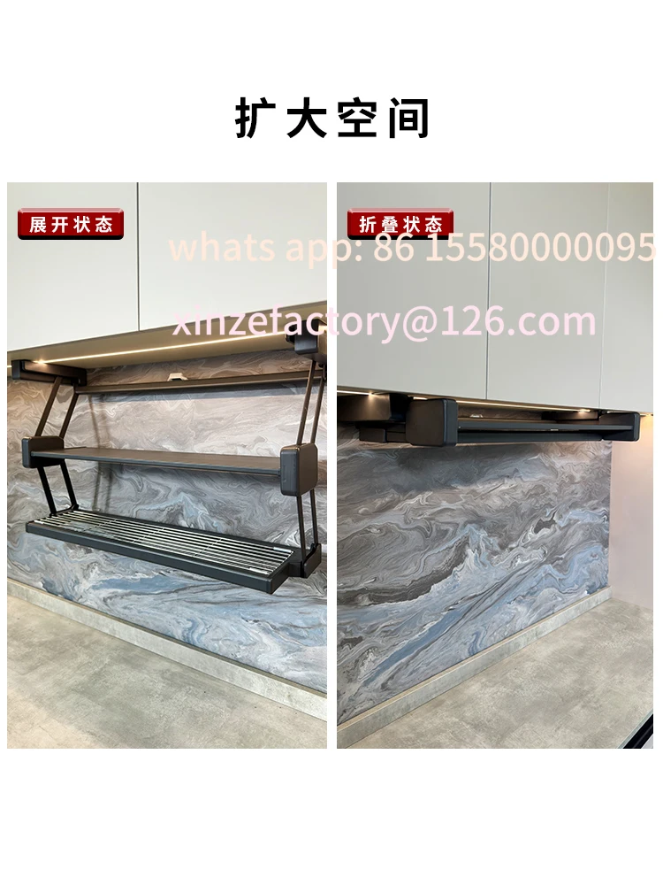 

Customizable Kitchen Storage Pull-down Shelves