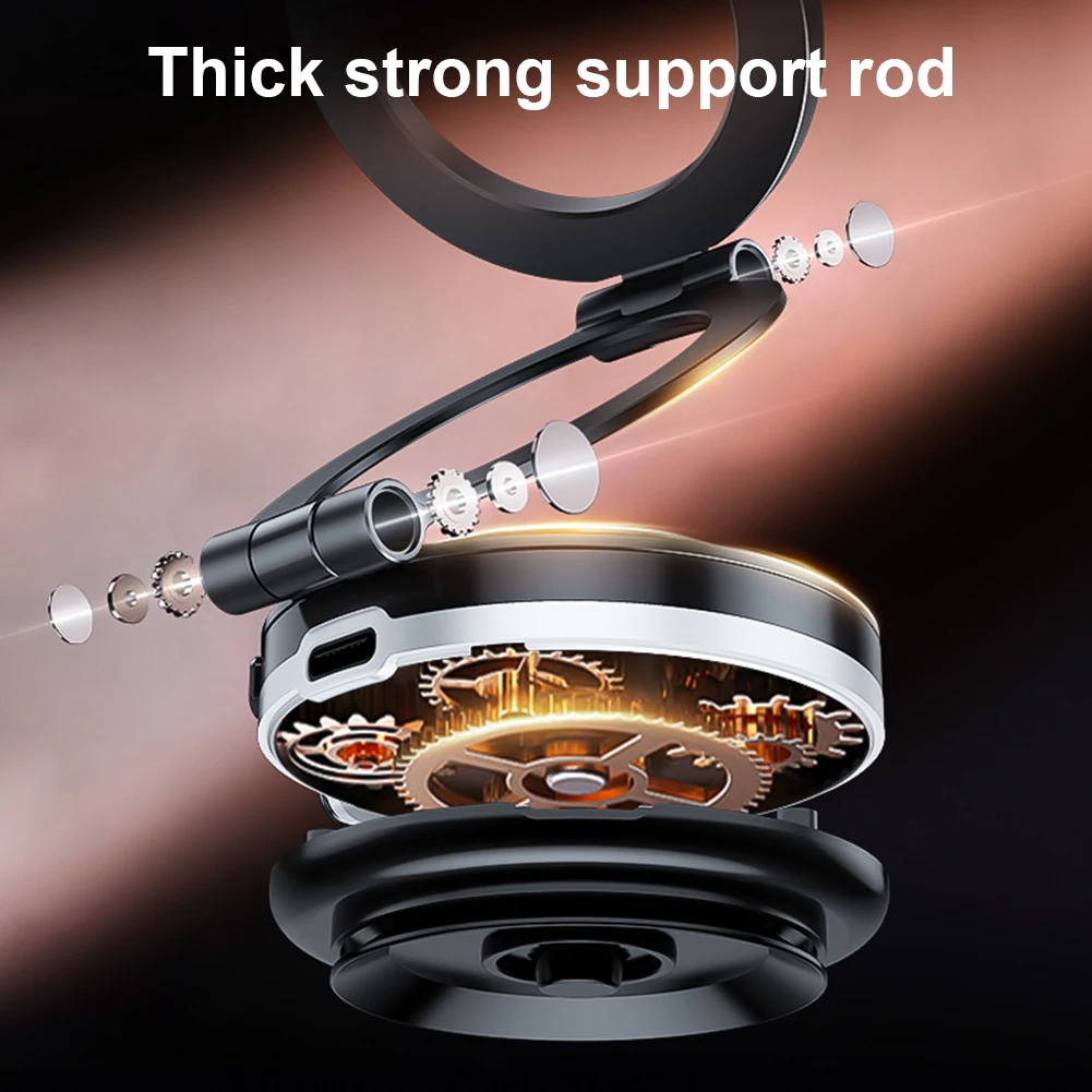 Кронштейн для навигационной подставки на присоске, складной на 360° °   Поворотный магнитный держатель для мобильного телефона без помощи рук, регулируемый для Magsafe iPhone