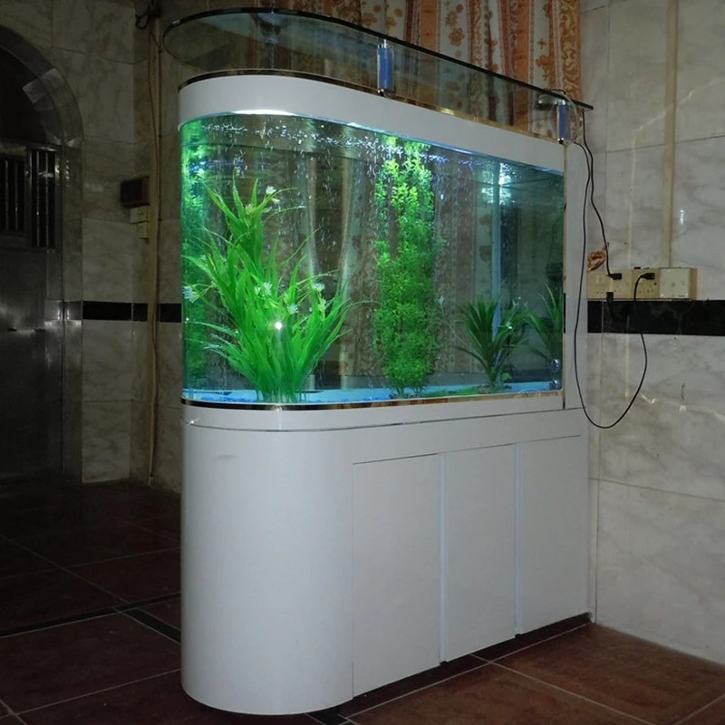 Большой экран пуля гостиная бытовой экологический аквариум для рыб средний ультра-белый стеклянный фильтр для рыб
