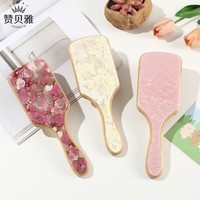 Mini Hair Comb, Acetic Acid Patch Airbag Massage Head Air Cushion Comb, Anti-static Wide-toothed Fluffy Comb, Styling Comb