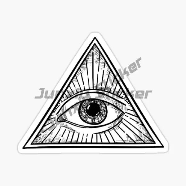 Freemasons The Eye of God Badge Creative Stickers Motorcycle Camper Van Bicycle Window Wall Laptop Car Truck Decal Assecories