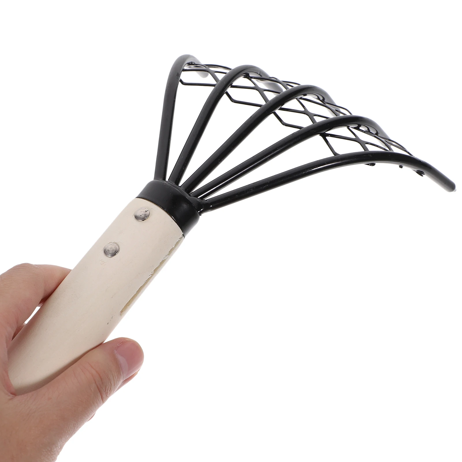 

Five Teeth Rake Claws High Carbon Steel Wood Handle Seafood Digging Clam Rake Tool Professional Dredge Garden Shovel