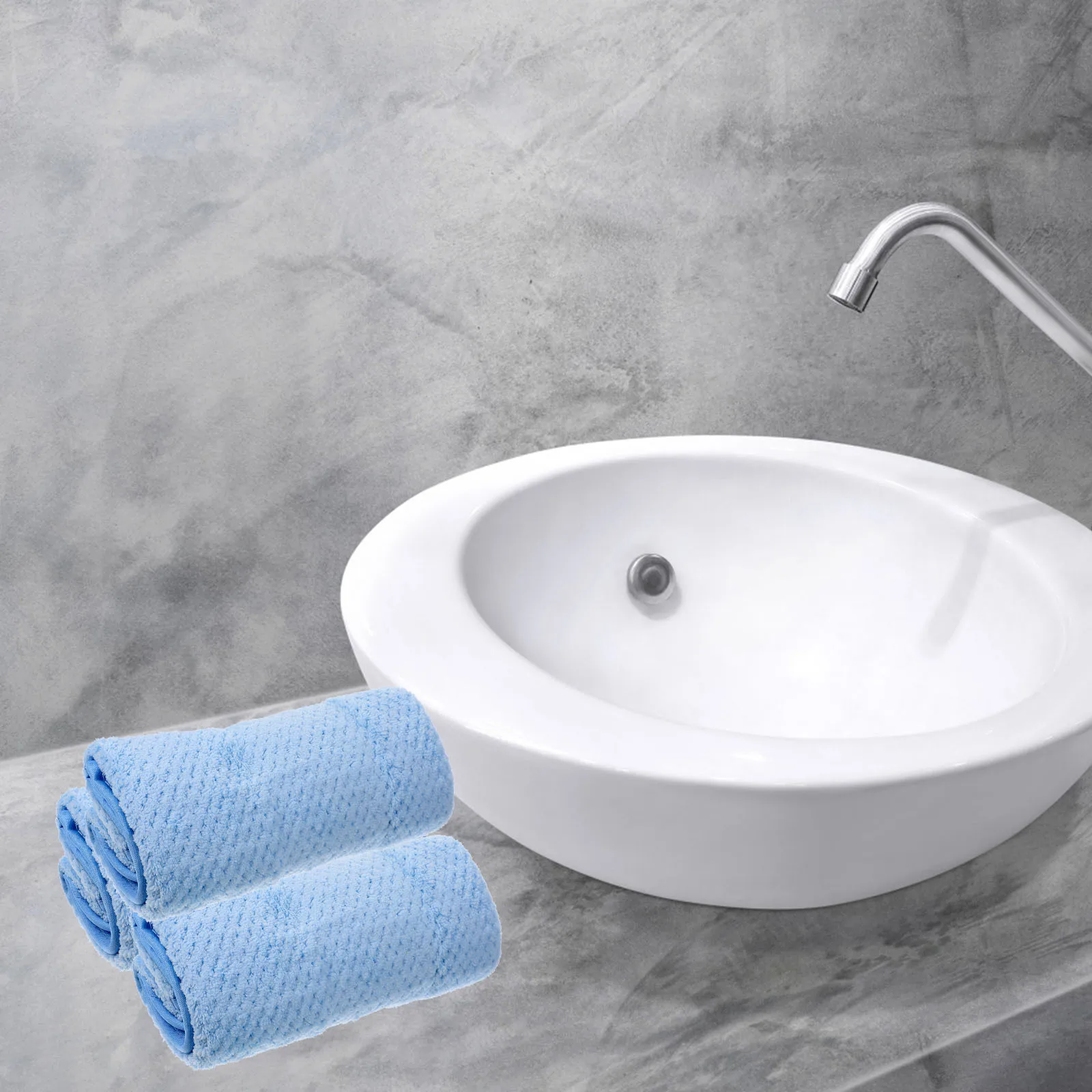 

3Pcs Coral Fleece Washcloths Soft Absorbent Face Towels Lightweight Hand Towels Skin Friendly Large Washcloths for Facial