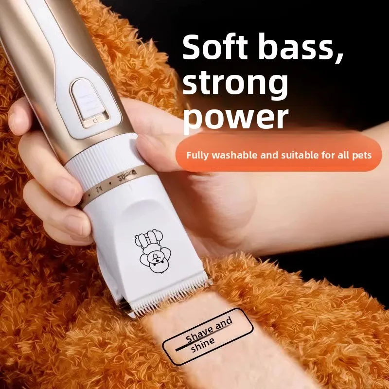 Professional Pet Hair Clipper for Dogs Cats Electric Pet Trimmer Low Noise Dog Grooming Shaver Special for Paw Body Hair Cutting