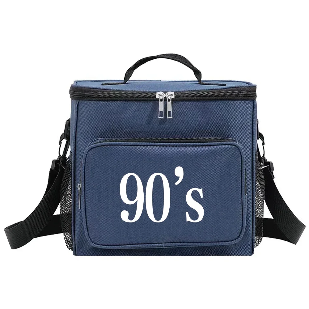 Insulated Lunch Bags Cooler Box Thermal Organizer Handbag for Student Portable Waterproof Camping Storage Boxes Years Pattern