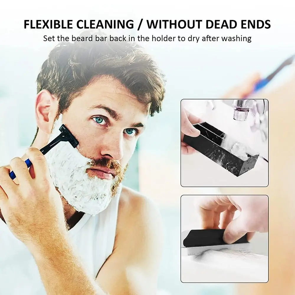 1PC Multi-functional Beard Cleaner Beard Hair Catcher Cleaning Tool For Men Bathroom Sink Shaving Up Clean Beard Trimmings