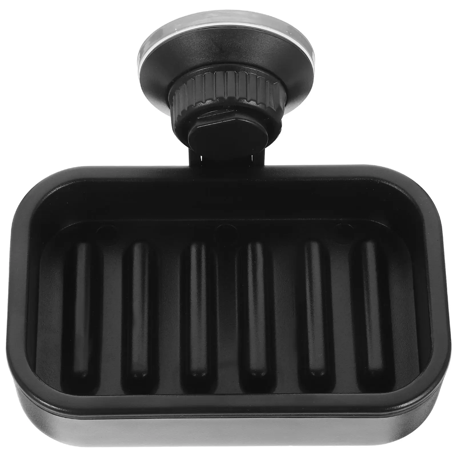 

Removable Suction Cup Soap Dish Holder Black Shower Bath Wall Mounted No Drilling Smooth Surfaces Tile Glass Bathroom Kitchen