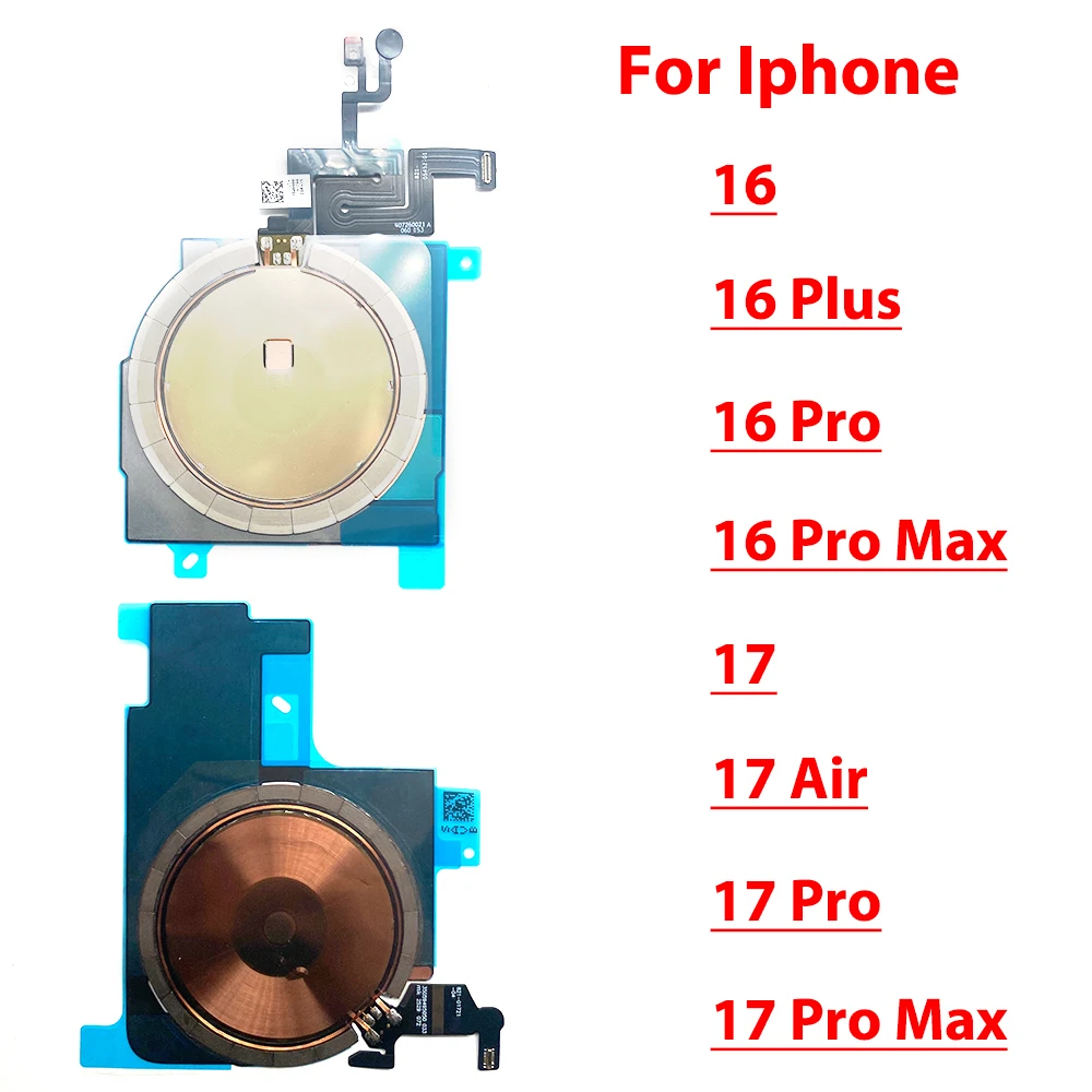 10Pcs/Lot Great For Iphone 16 Pro Max Plus 17 Air Pro Max Wireless charging charger sticker Flex cable
