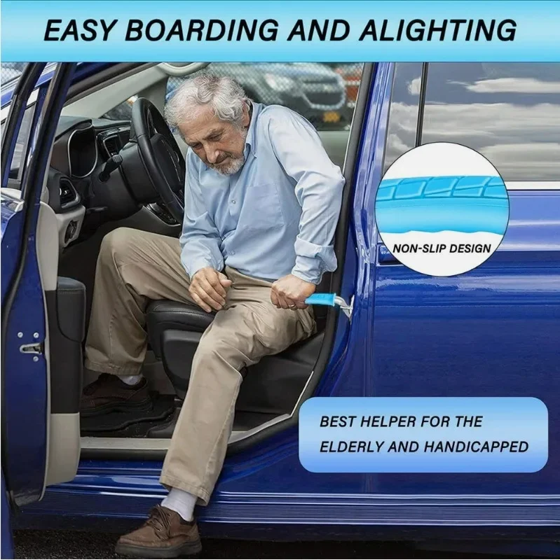 Portable Vehicle Door Support Handle Non-Slip Mobility Aid for Elderly & Disabled, Auto Assist Handle for Limited Mobility