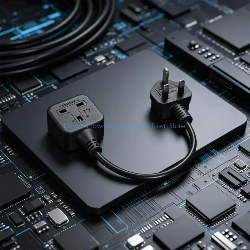 HX6A British Power Extension Cable 3 Prongs Male to Female for Secure Connection