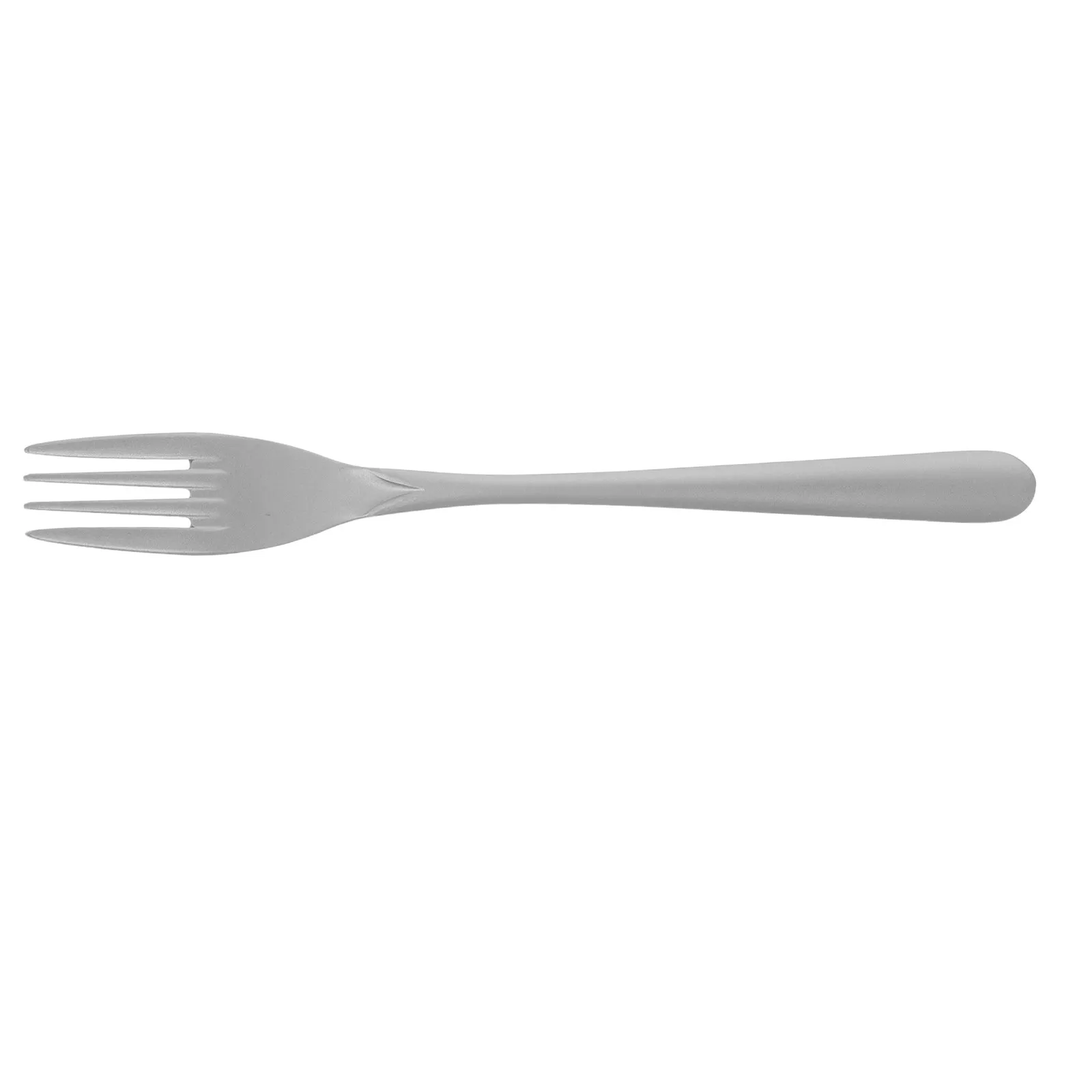 Titanium Dinner Fork Pure Material Bent Handle Triangle Sandblasted Finish Lightweight Modern Simple Solid Color Adult Table Use