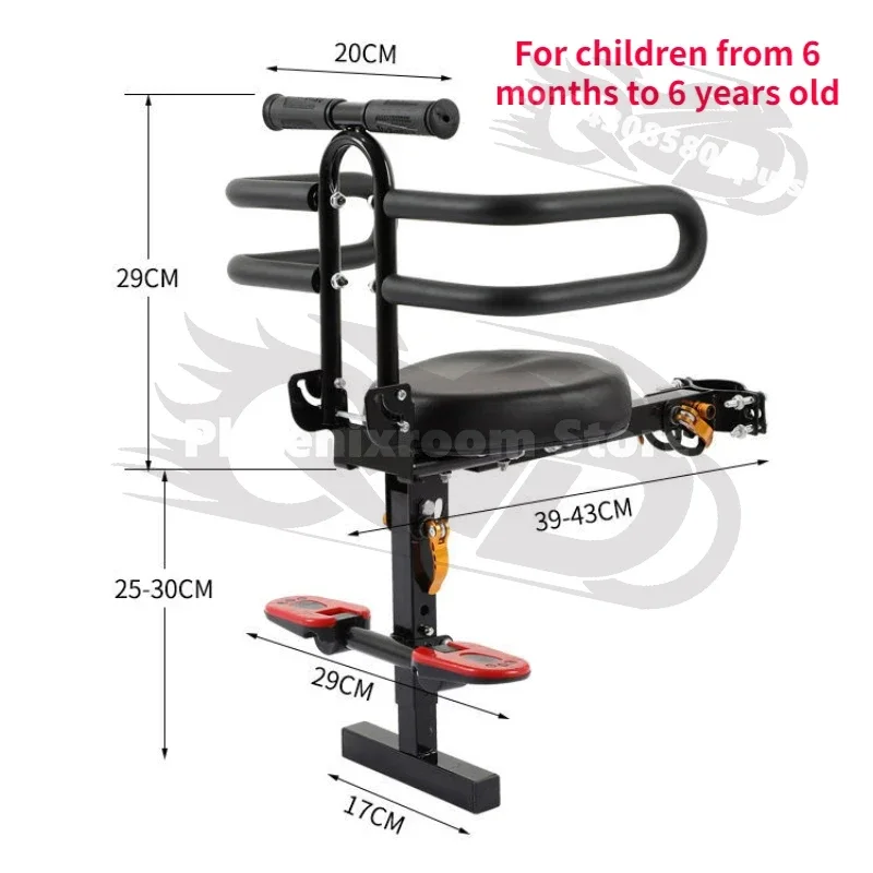 Electric Scooters Front Child Seat Portable Foldable Children Safe Chair for Electric Scooter Accessories