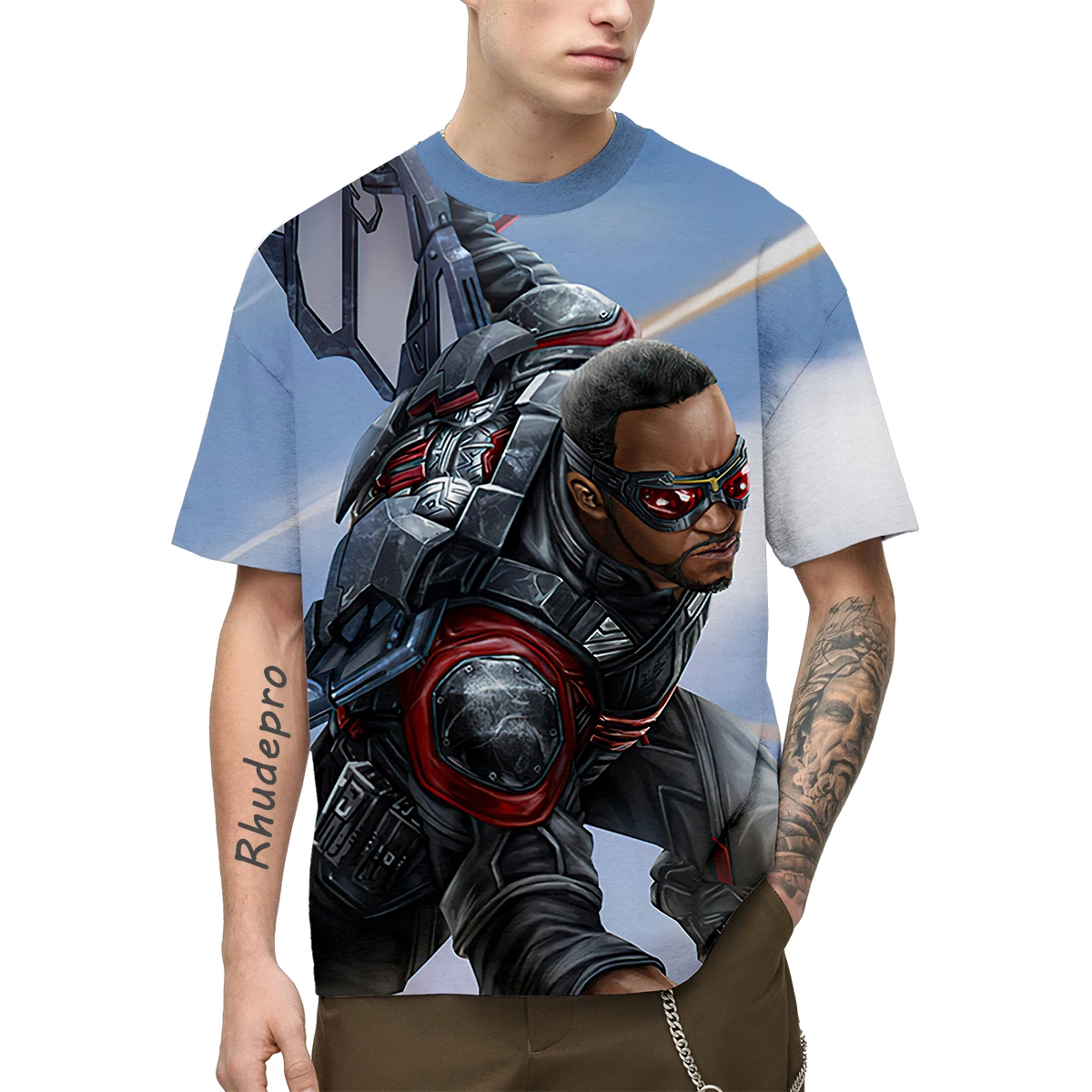 T-shirt manches courtes homme et femme, streetwear, estival et décontracté, avec impression 3D de Mininstants Venom Avengers