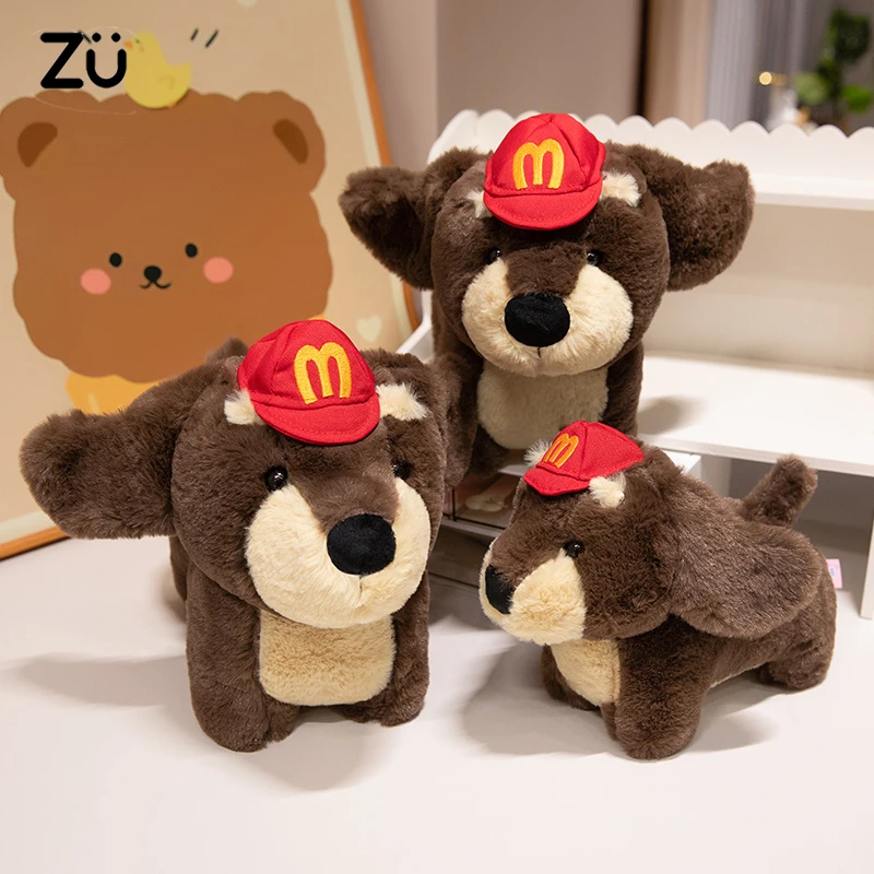 Kawaii Sausage Dog Plush Toy Cartoon Animal Dachshund Plush Bag Cute Badger Dog Soft Doll Kids Girl Boy Gift