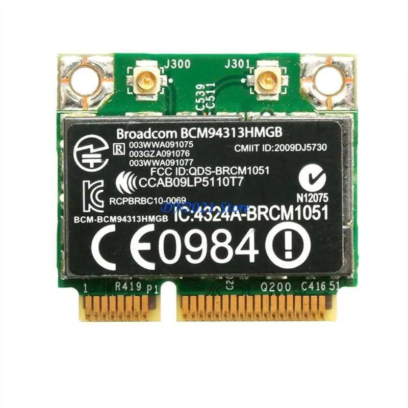 F3KE Mini PC-E Wireless Card, BCM94313HMGB 600370-001 Bluetooth-compatible 150Mbps Wireless LAN Card