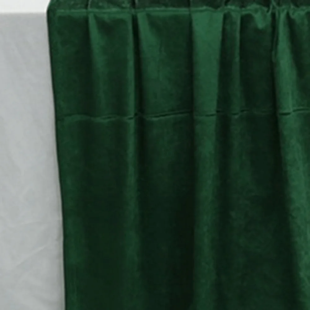 Green Velvet Table Runner 70x300cm Soft Texture Table Linen Overlay Rectangular Shape Stitched Edge Soft Velvet Fabric Runner