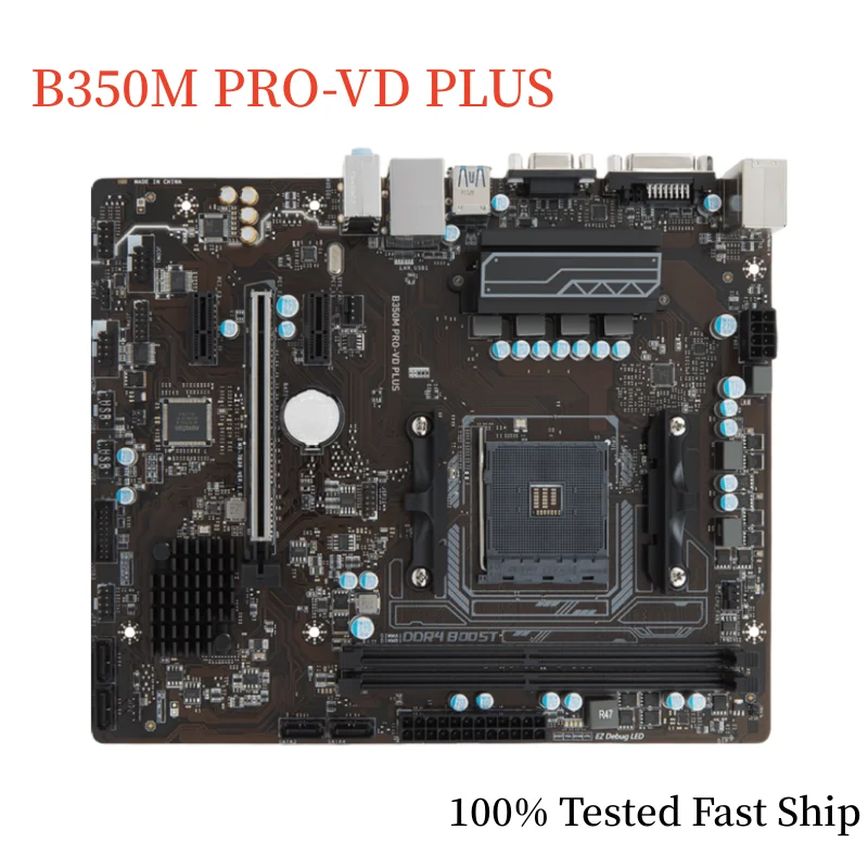 

For MSI B350M PRO-VD PLUS Motherboard B350 32GB Socket AM4 DDR4 Micro ATX Mainboard 100% Tested Fast Ship