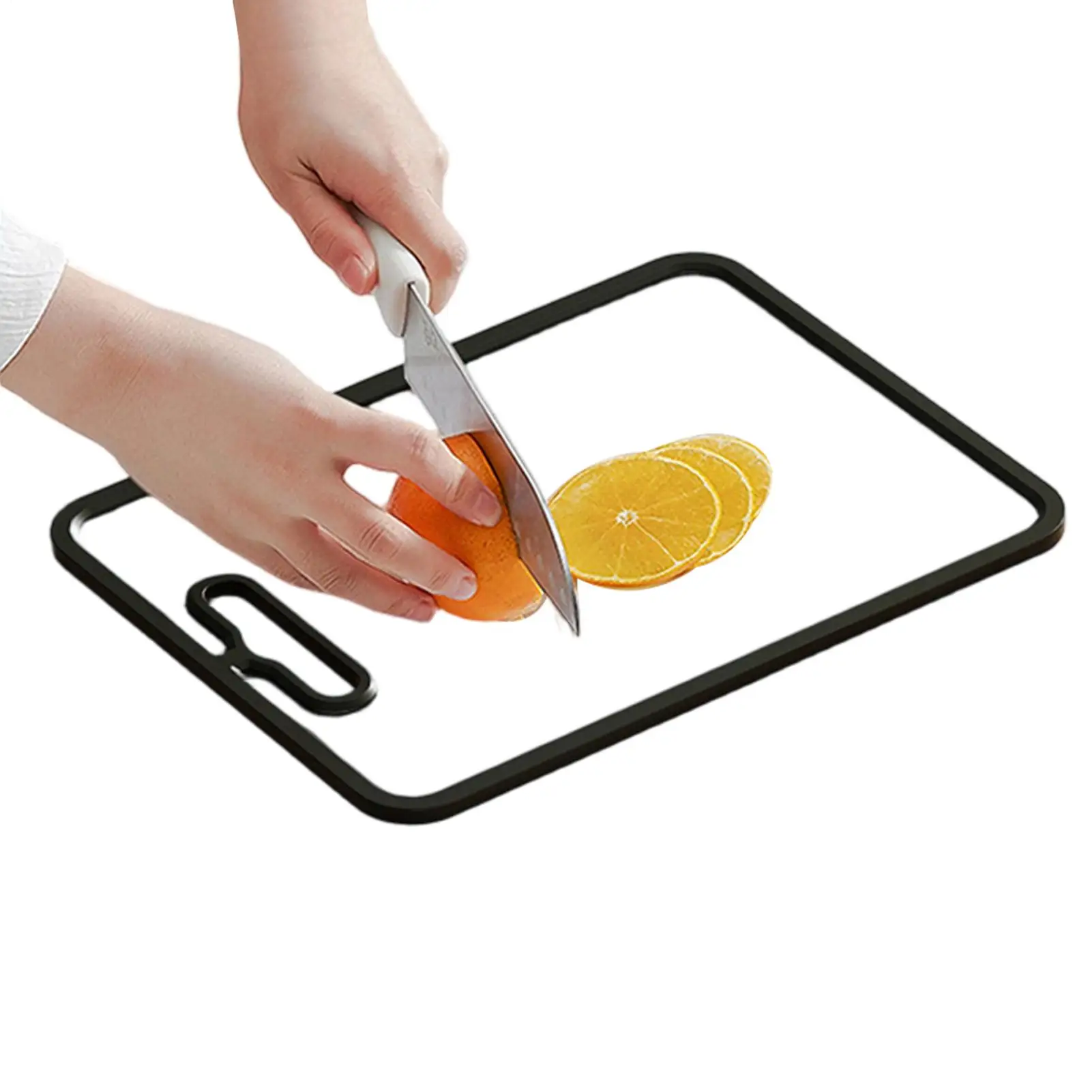 Tempered Glass Cutting Board Scratch Resistant Clear Double-Sided Chopping Block Glass Countertop Cutting Board For Meat Fruit
