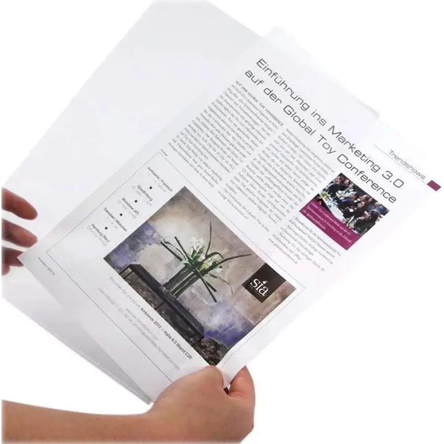 Cartella in plastica LType Safe Project Pots Cartella per documenti trasparente trasparente 12 pezzi per carta A4 Manicotti in carta plastica Jat in Assorte