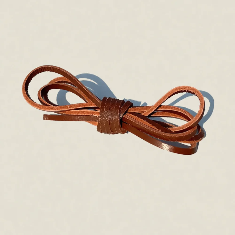 High Quality Cow Skin Shoelace Square Cut For Leather Boots Casual Business Footwear Heavy Duty Replacement Thick Cord Bands