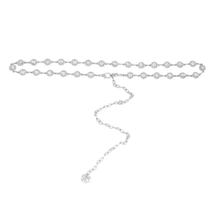 Metal Chatelaine Haute Couture Summer Dress With Fashionable Ins Style Decorative Suit Thin Belt Fashion Chain