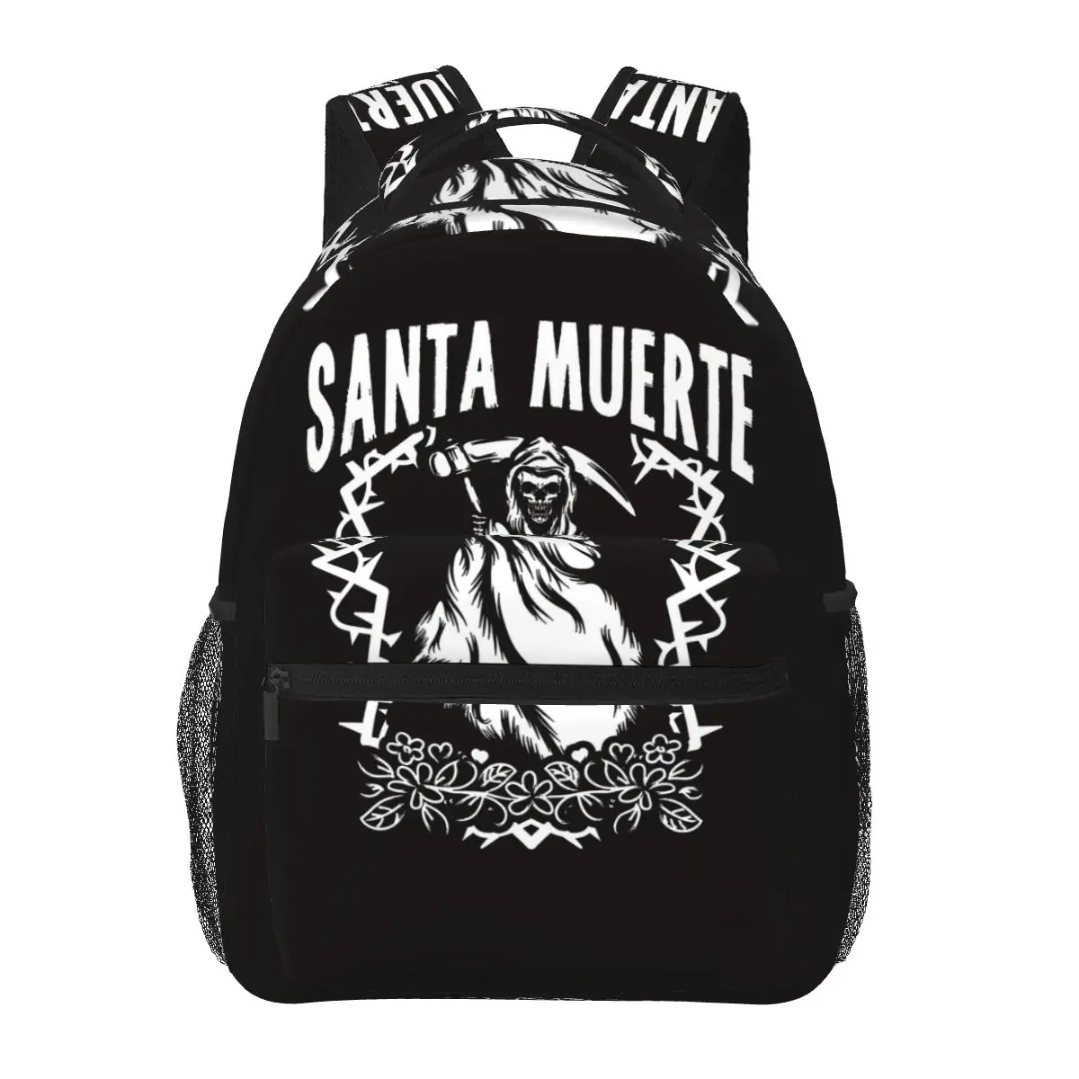 Santa Muerte Spanish Backpacks Boys Girls Bookbag Children School Bags Cartoon Laptop Rucksack Shoulder Bag Large Capacity