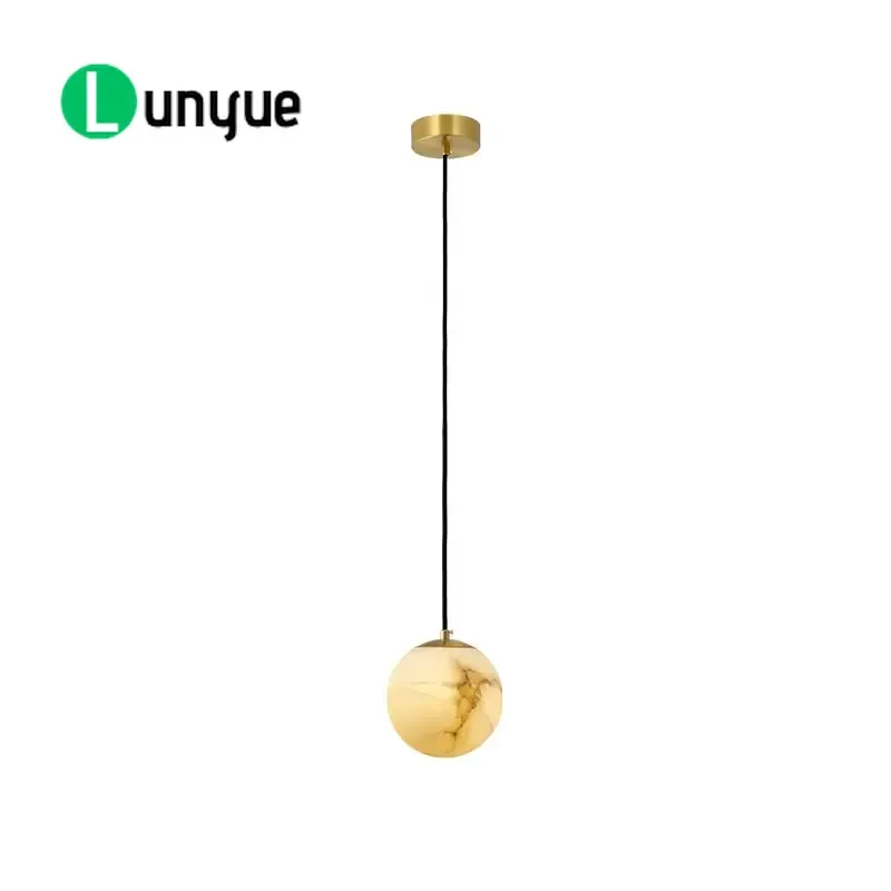 Modern Simple LED Chandelier Creative Alabaster Pendant Light for Dining Room Living Room Home Decor Lighting Fixture