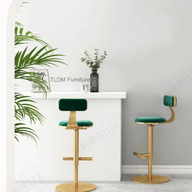 

Chairs Kitchen Nordic Office Desks Bar Gaming Stools Counter Bar Accent Reception Swivel Metal Make Up Sillas Salon Furniture