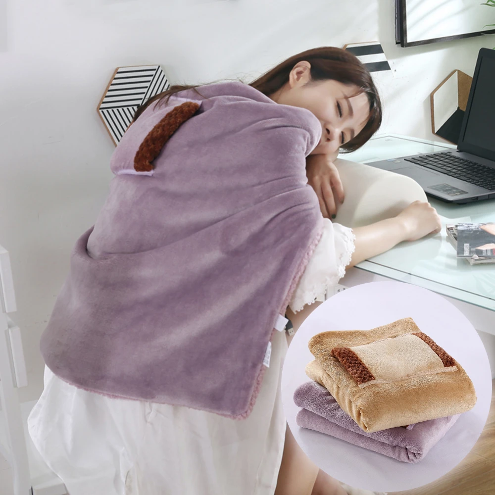 

5 В нагревательное одеяло, теплый обогреватель, моющаяся накидка с электрическим подогревом и карманом, портативная зимняя грелка для тела, домашний переносной комфорт, USB